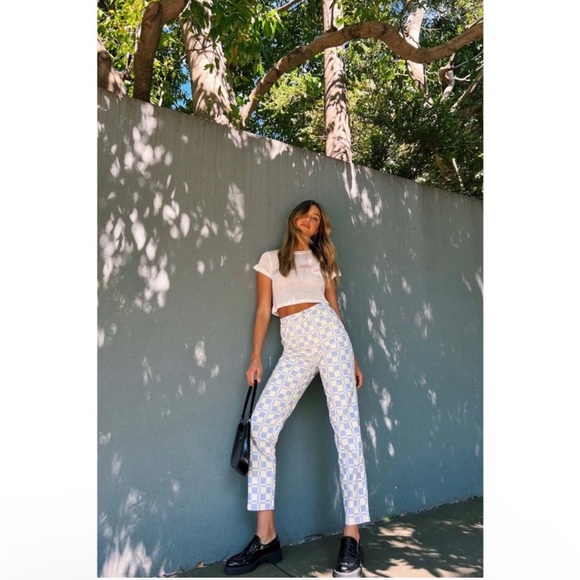 BRIT HARVEY X VG California Sunrise Check Pants // Lilac - Picture 2 of 10